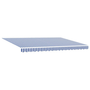 Elektrische Markise 4x3m, Blau-Weiß