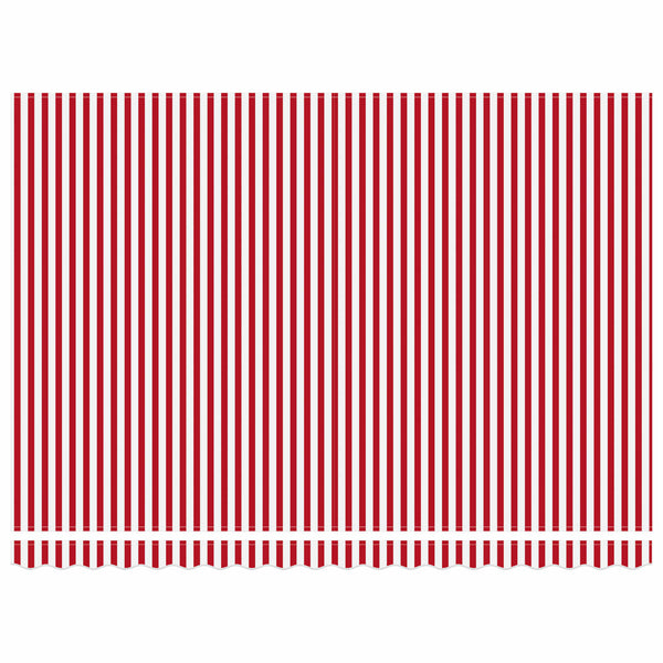 Elektrische Markise, 4 x 3 m, Rot/Weiß