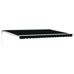 Elektrische Markise, 4x3 m, Schwarz