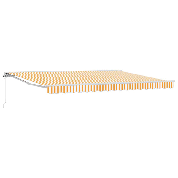 Elektrische Markise, Gelb-Weiß, 4x3.5m