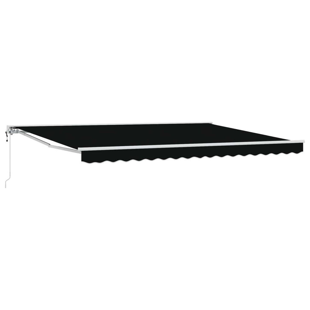 Elektrische Markise, ausziehbar, 4x3,5 m, Schwarz