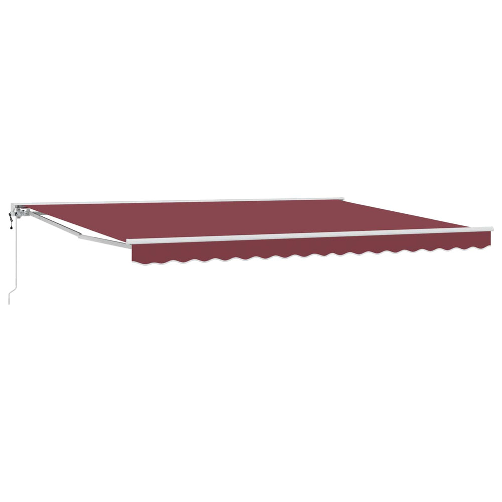 Elektrische Markise Bordeauxrot 5x3 m