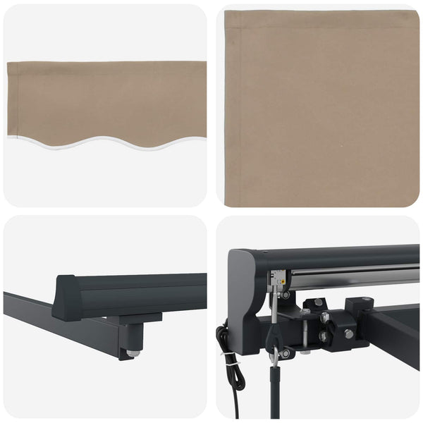 Elektrische Markise Beige 2,5x2m