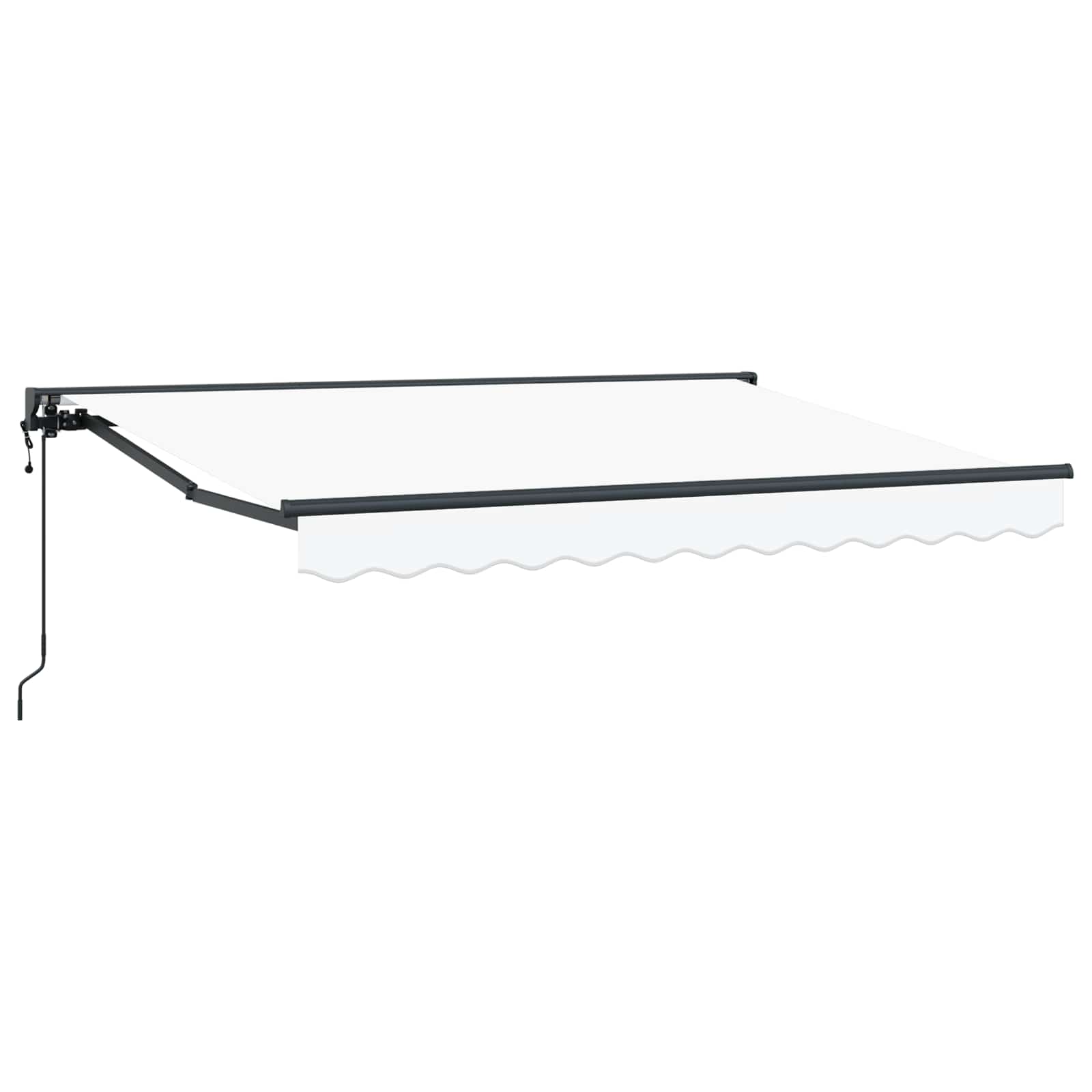 Elektrische Markise, ausziehbar, 2,5x2m, Weiß