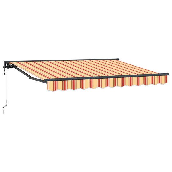 Elektrische Markise Gelb/Orange/Weiß 3,5x2m