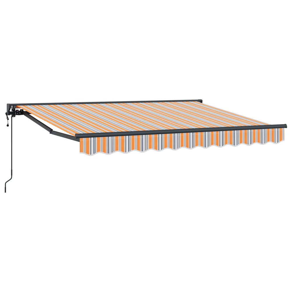 Elektrische Markise 3,5x2m Orange Grau Blau