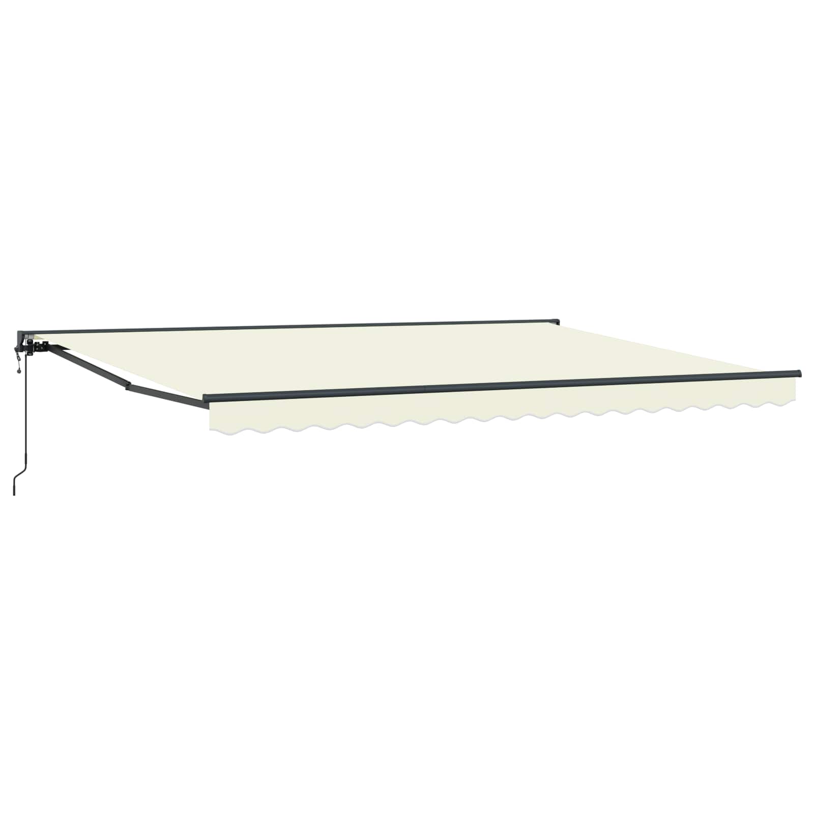 Elektrische Markise 4x2m, Creme & Anthrazit