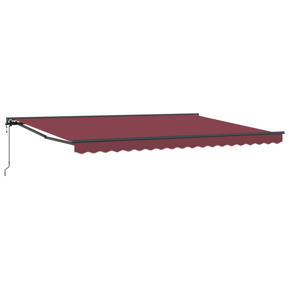 vidaXL Auvent rétractable électrique bordeaux, anthracite 4 x 2 m