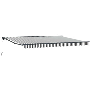 Elektrische Markise 4x2m Anthrazit/Weiß
