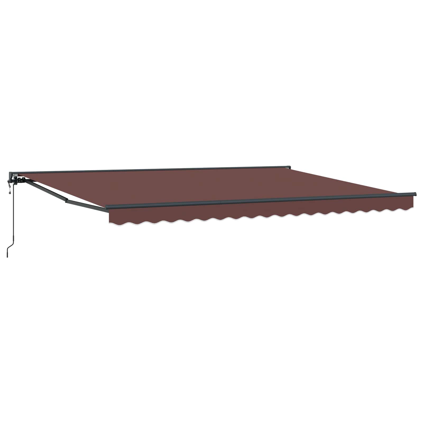 Elektrische Markise 4x3,5m Braun/Anthrazit