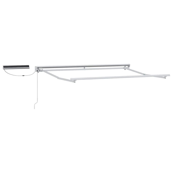 Elektrische Markise, Ausziehbar, Beige/Weiß, 2,5x2m
