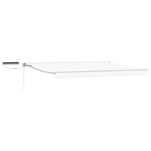 Elektrische Markise, ausziehbar, 4x2 m, Weiß