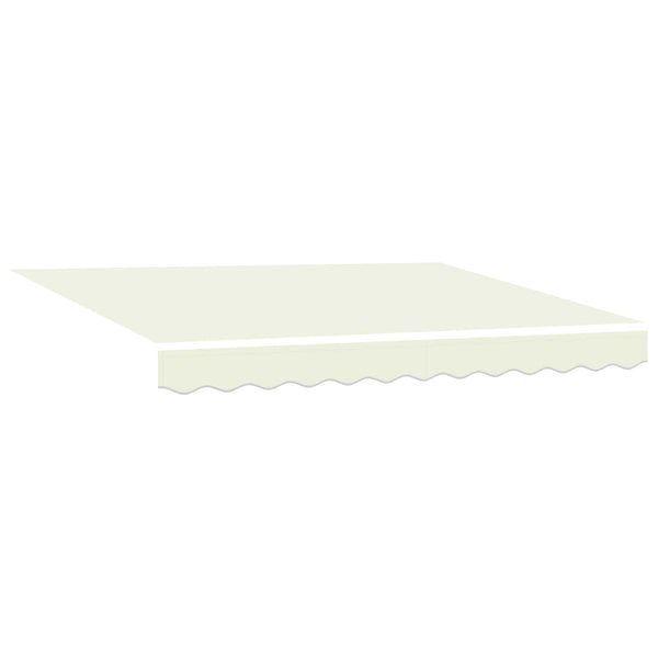 vidaXL Auvent électrique rétractable crème et blanc 3 x 2,5 m