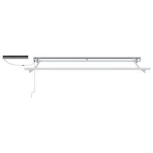 vidaXL Auvent électrique rétractable crème et blanc 3 x 2,5 m