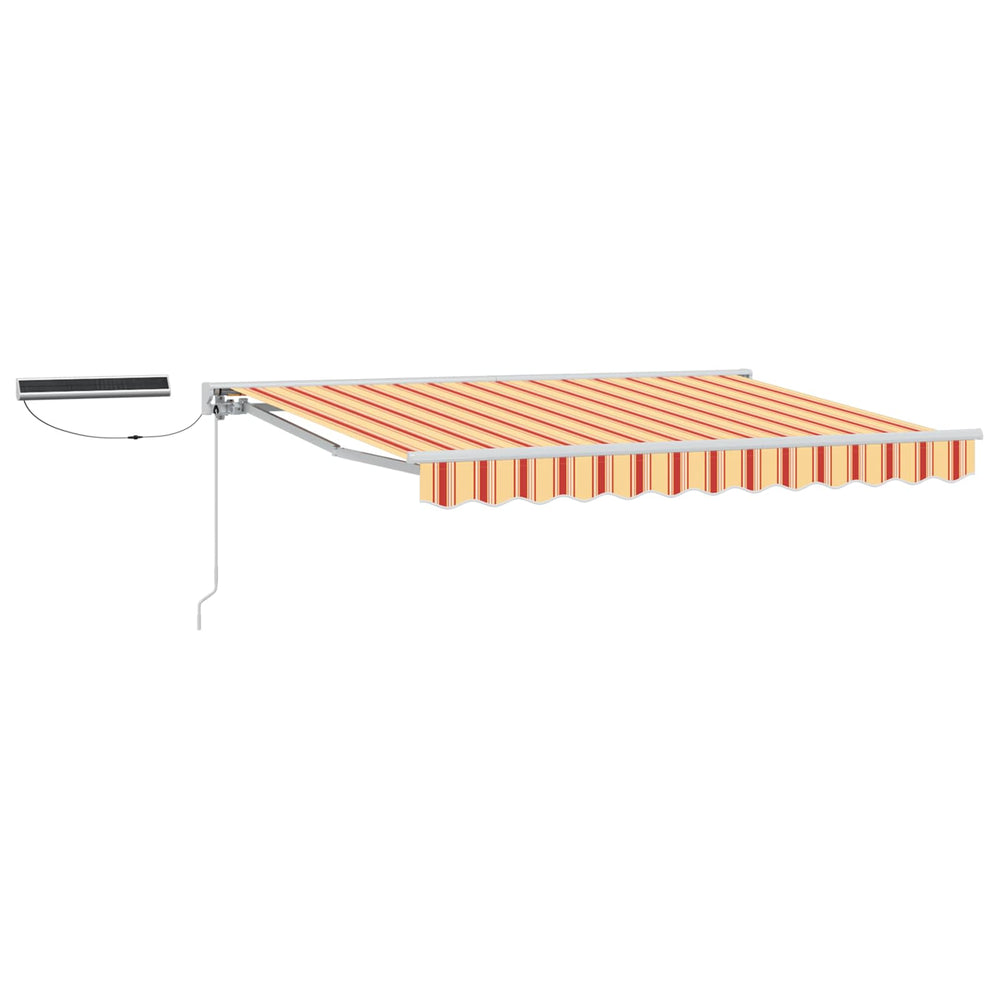 Elektrische Markise Gelb Orange Weiß 3x2,5m