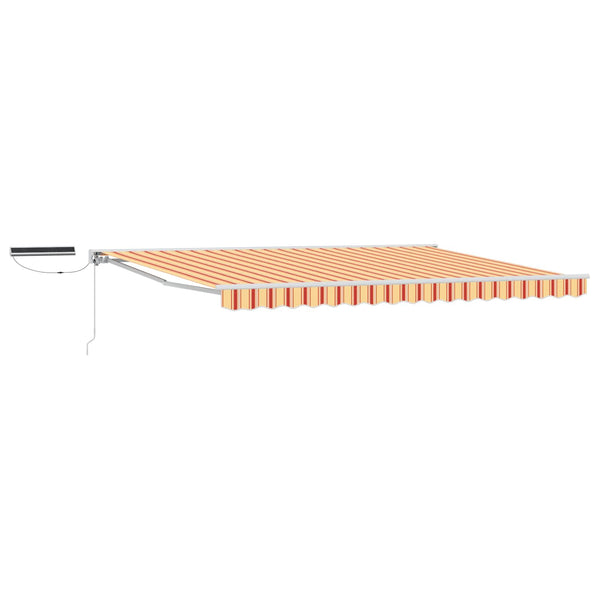 Elektrische Markise 4x3m Gelb/Orange/Weiß