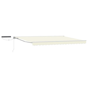 Elektrische Markise, Creme/Weiß, 4,5x3,5 m