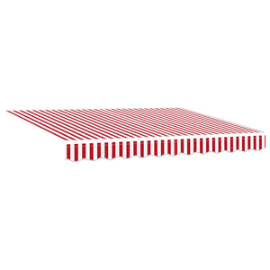 Elektrische Markise 2,5x2m Rot/Weiß/Anthrazit
