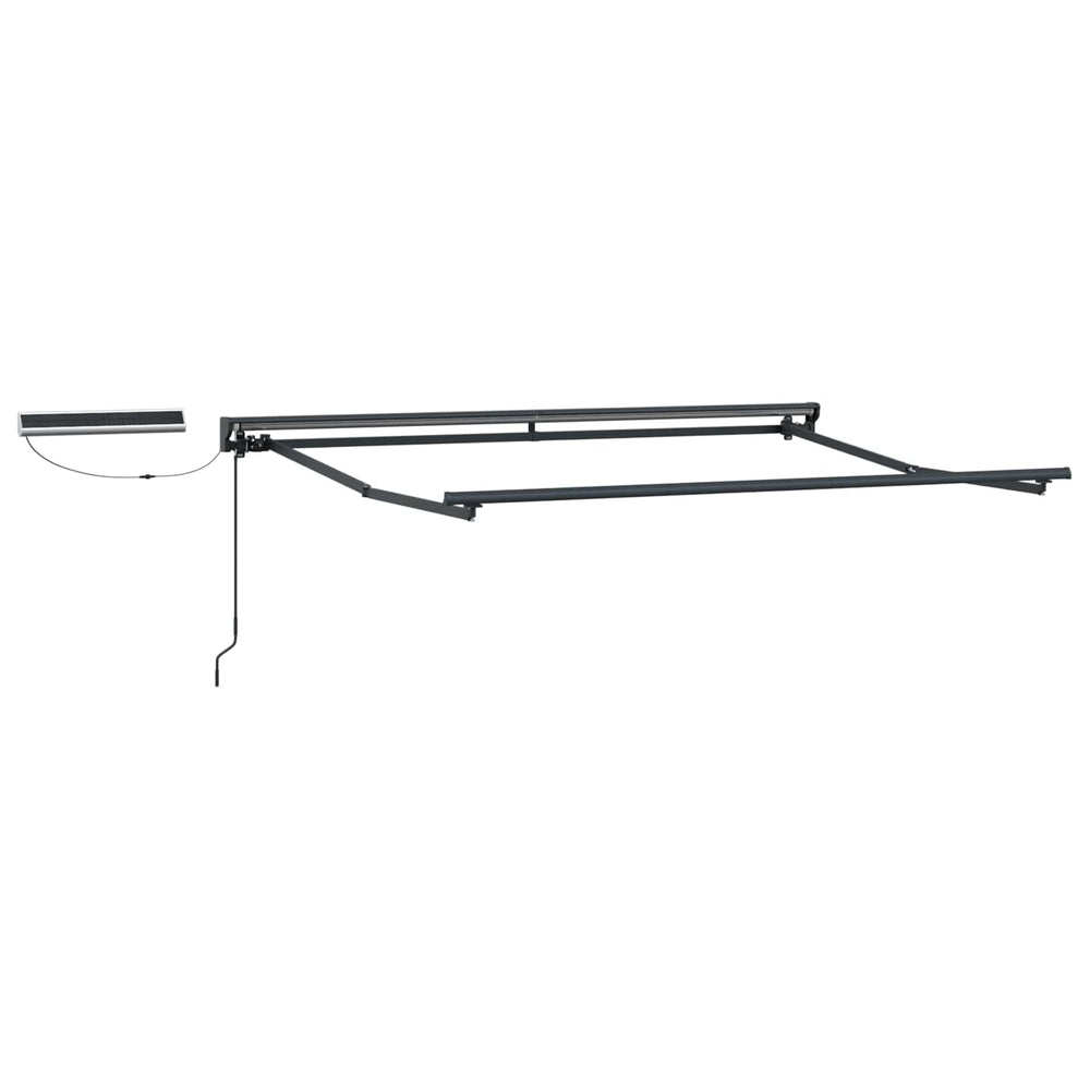 Elektrische Markise, Ausziehbar, 3,5x2m, Creme/Anthrazit