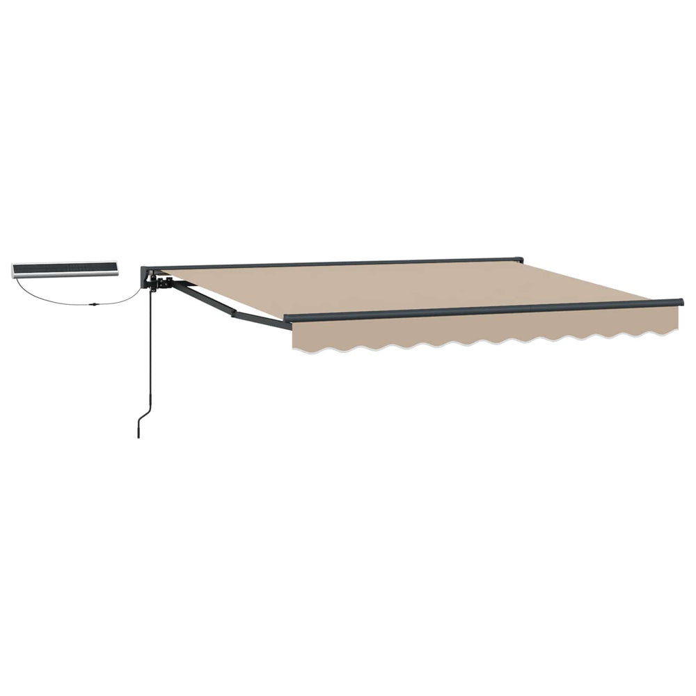 Elektrische Markise 3,5x2m Beige & Anthrazit