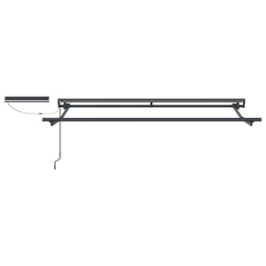Elektrische Markise 3,5x2m Grün/Weiß/Anthrazit