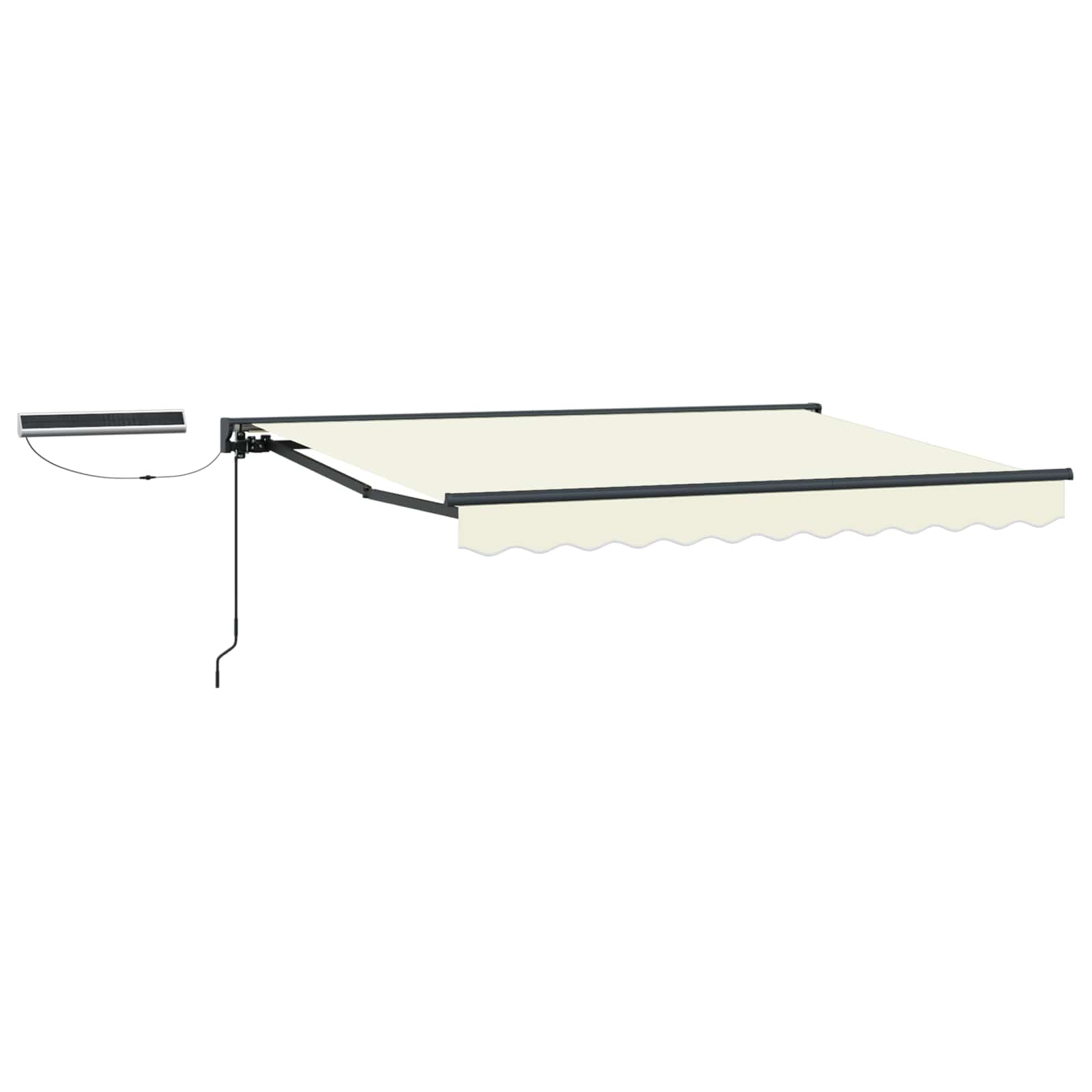 Elektrische Markise 3x2,5m Creme & Anthrazit