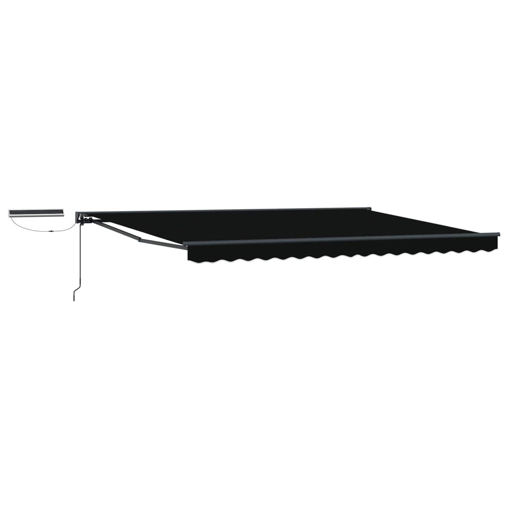 Elektrische Markise, 4x3 m, Schwarz & Anthrazit