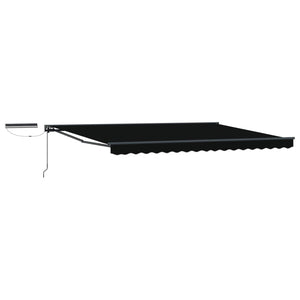 Elektrische Markise, 4x3 m, Schwarz & Anthrazit