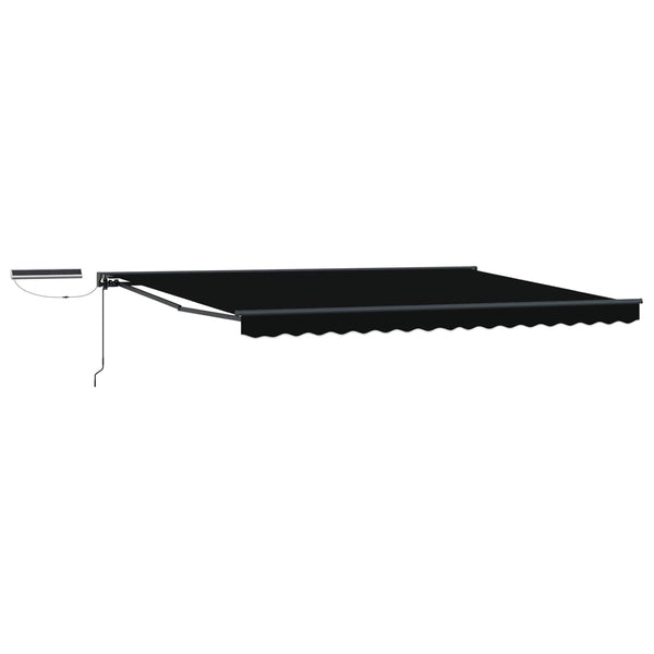 Elektrische Markise, 4x3 m, Schwarz & Anthrazit