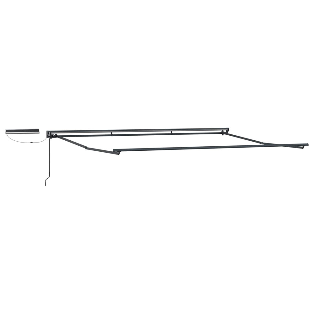 Elektrische Markise 4x3 m, Weiß/Anthrazit