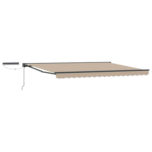 Elektrische Markise 4,5x3m Beige/Anthrazit