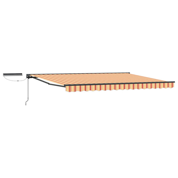 Elektrische Markise 5x3m Gelb Orange Anthrazit