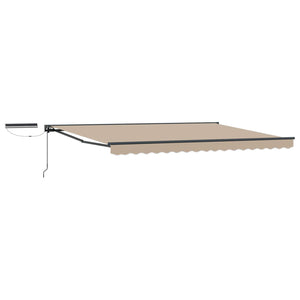 Elektrische Markise 5x3m Beige & Anthrazit