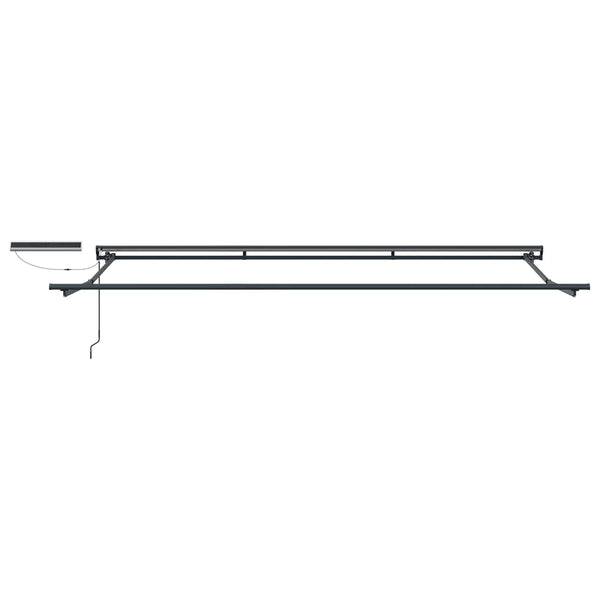 Elektrische Markise 5x3m Grün/Weiß/Anthrazit