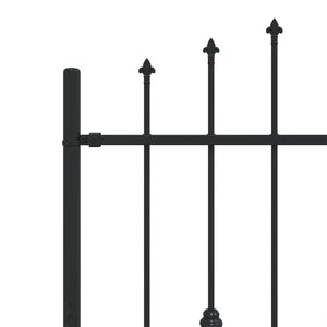 Spießzaun Asten Schwarz 200x150cm