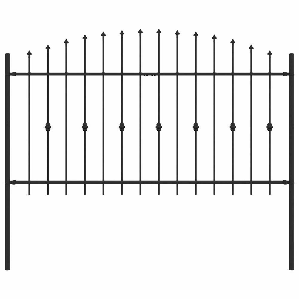 Spießzaun Asten Schwarz 200x150cm