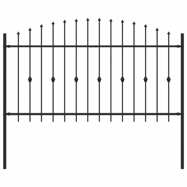 Spießzaun Asten Schwarz 200x150cm