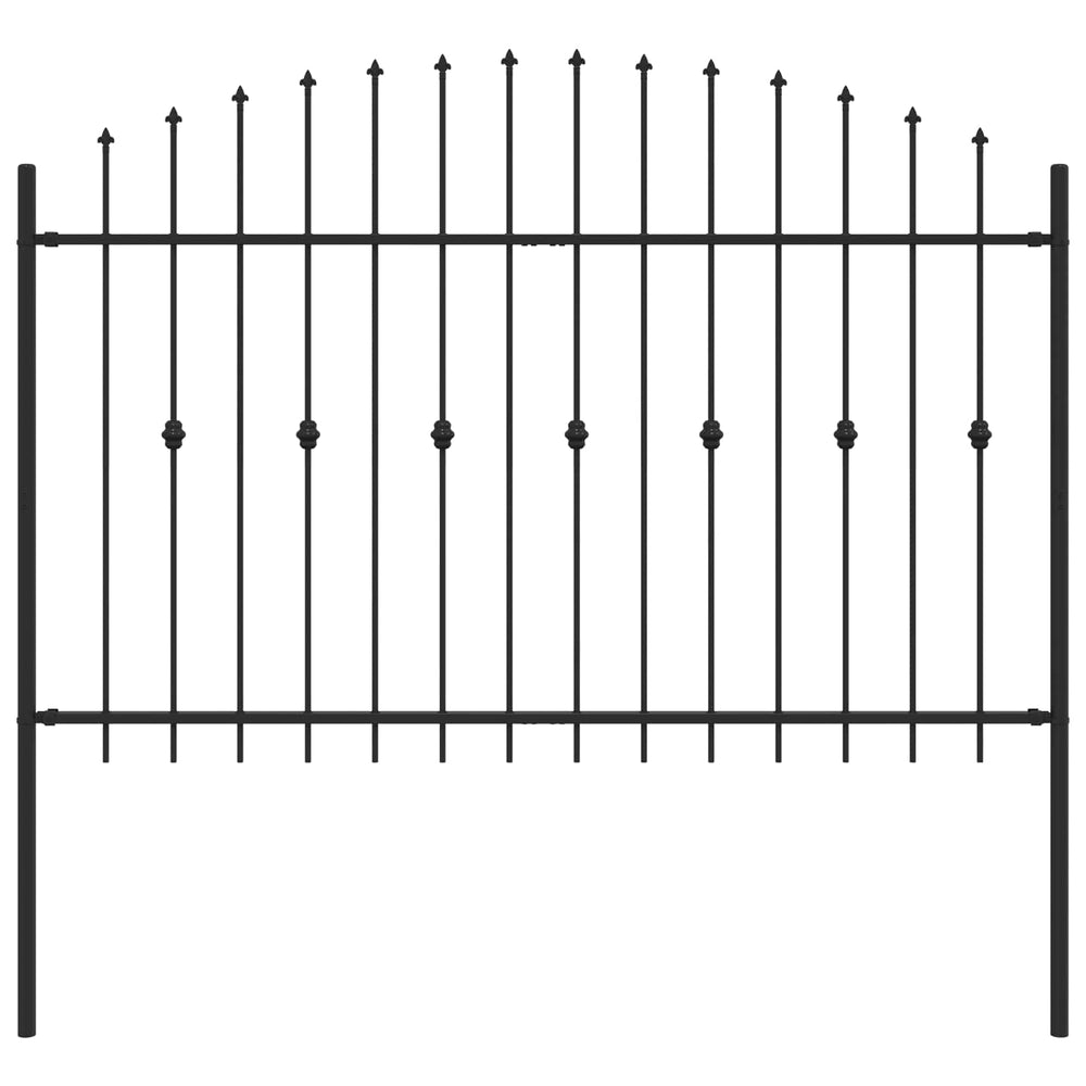 Schwarzer Spike Zaun Asten