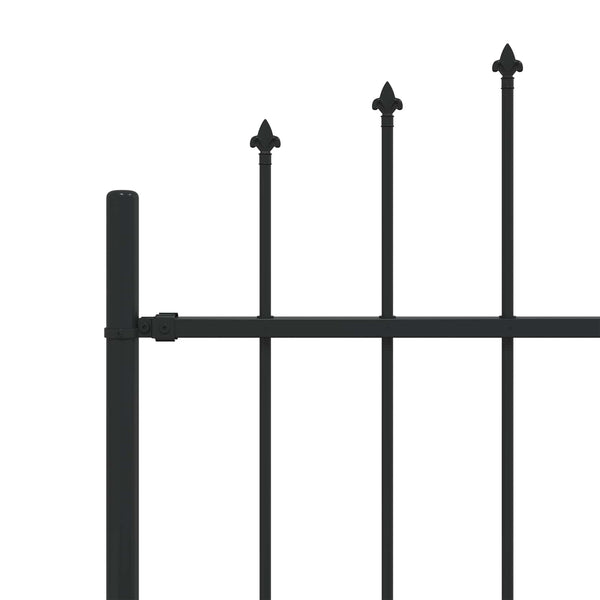 Spießzaun Asten Schwarz 200x200 cm