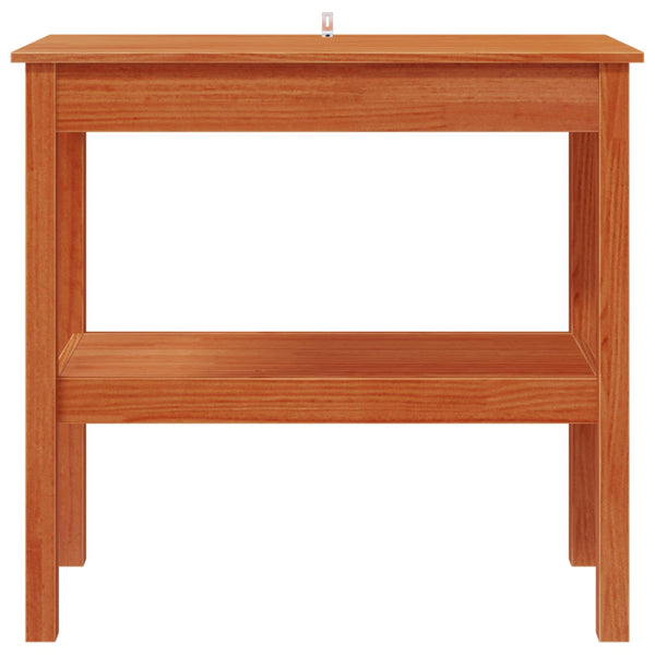 Konsolentisch Wachsbraun Kiefer Massivholz 80cm