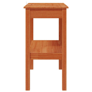 Konsolentisch Wachsbraun Kiefer Massivholz 80cm