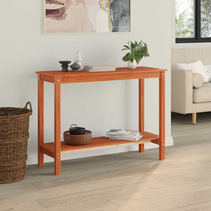 Konsolentisch Wachsbraun Kiefer Massivholz 110cm