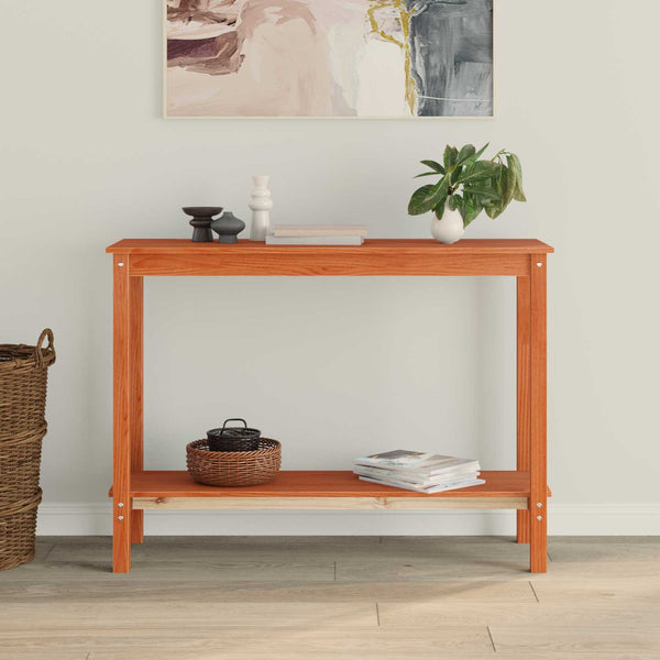 Konsolentisch Wachsbraun Kiefer Massivholz 110cm