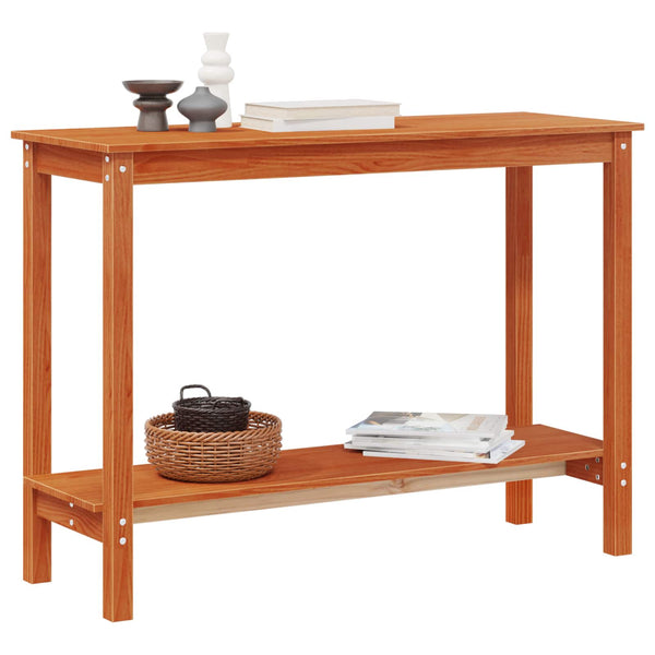 Konsolentisch Wachsbraun Kiefer Massivholz 110cm