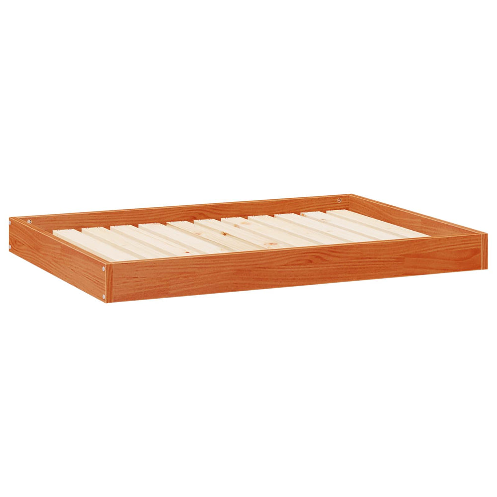 Hundebett Kiefer Massivholz 101,5 cm Wachsbraun