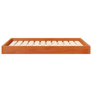 Hundebett Kiefer Massivholz 101,5 cm Wachsbraun