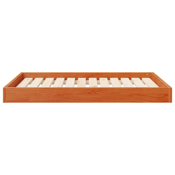 Hundebett Kiefer Massivholz 101,5 cm Wachsbraun