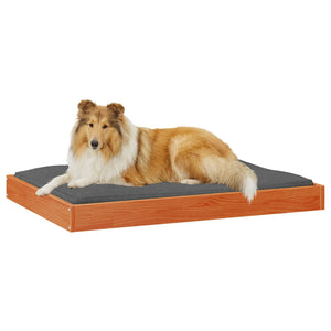 Hundebett Kiefer Massivholz 101,5 cm Wachsbraun