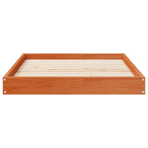 Hundebett Kiefer Massivholz 101,5 cm Wachsbraun