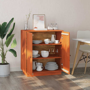 Sideboard Wachsbraun Kiefer Massivholz 65,5cm